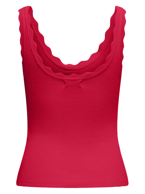 JDY JDY Top Nanna 15290585 Czerwony Slim Fit