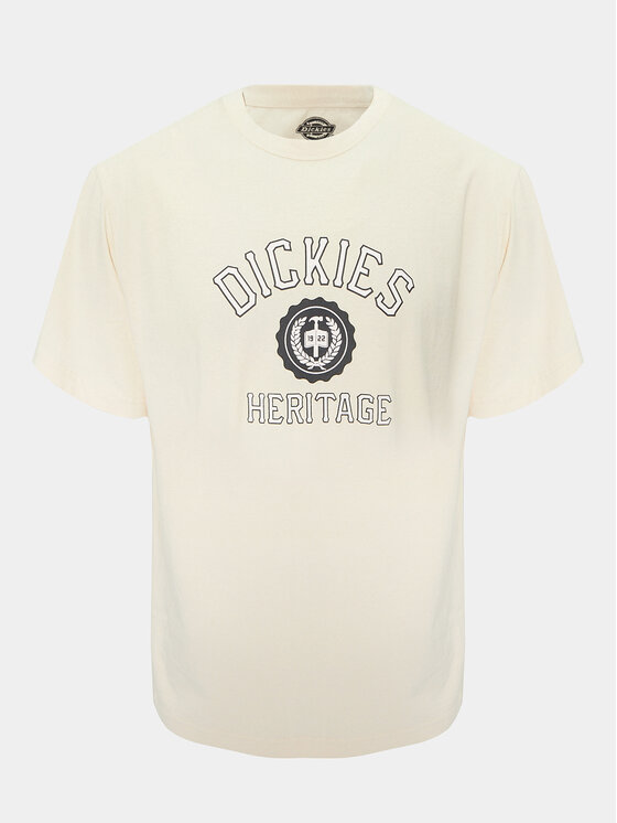 Dickies T-shirt Oxford DK0A4YFL Écru Regular Fit