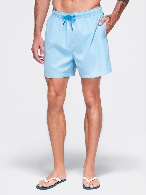 Ombre Ombre Szorty kąpielowe OM-SRSS-0216 Niebieski jasny Regular Fit