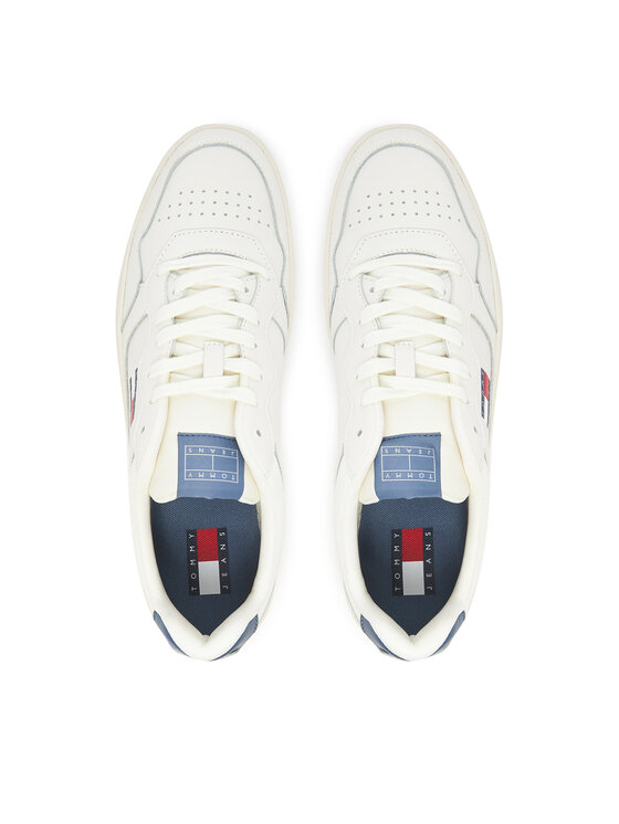 Tommy Jeans Tommy Jeans Sneakersy (New)Tjm Cupsole Leather Ess EM0EM01443 Biały