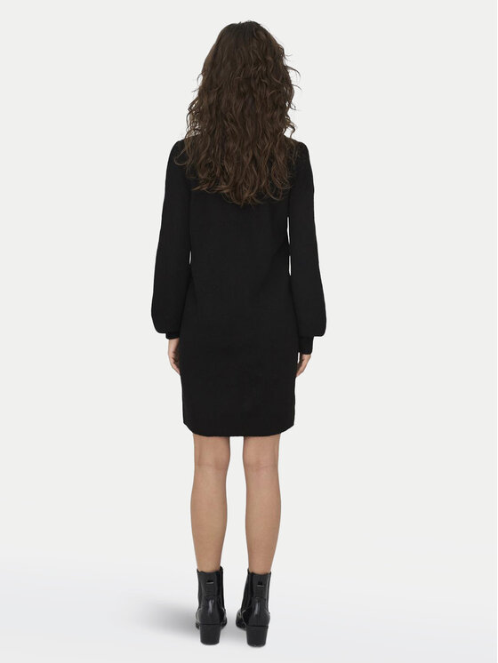 JDY JDY Трикотажна сукня 15238237 Чорний Loose Fit