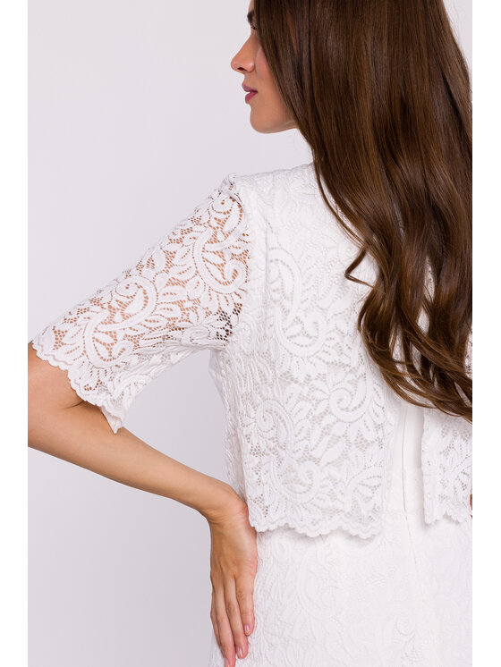 Stylove Stylove Sukienka koszulowa S379 Écru Ladies Fit