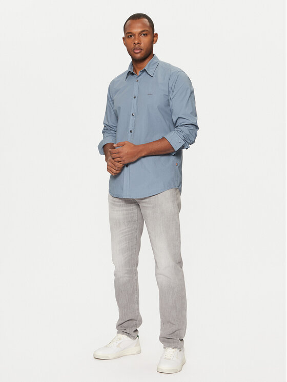BOSS BOSS Srajca Relegant 50518304 Modra Regular Fit