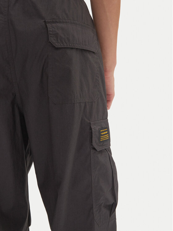 Champion Champion Spodnji del trenirke 220414 Črna Loose Fit