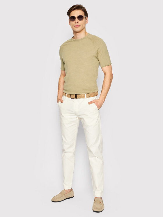 Selected Homme T-Shirt Sunny 16084195 Beige Regular Fit | Modivo.de