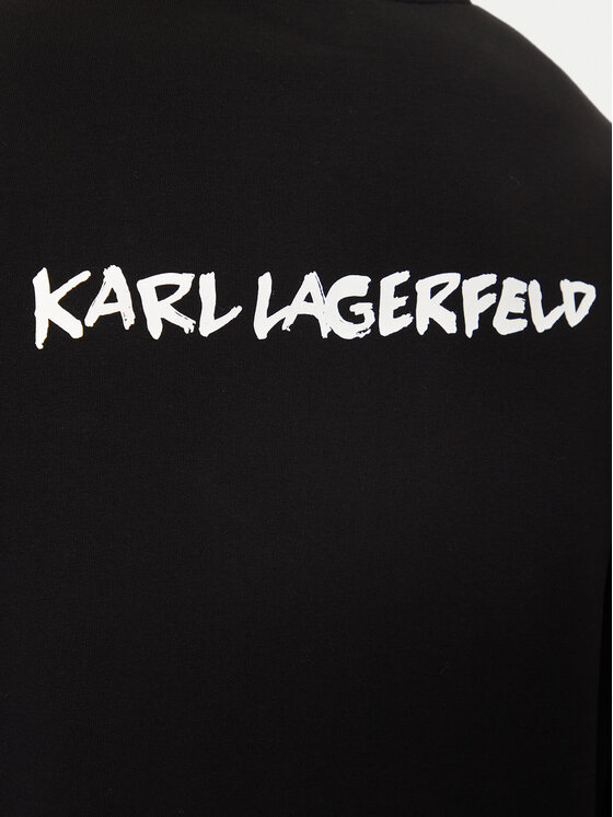 KARL LAGERFELD KARL LAGERFELD Majica dugih rukava 705445 544908 Crna Regular Fit
