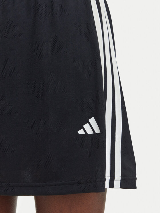 adidas adidas sportska suknja Stadium 3-Stripes Tennis Inspired Jacquard JL7171 Crna Regular Fit