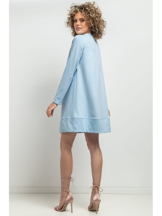 Tessita Tessita Sukienka codzienna MMM36 Błękitny Relaxed Fit