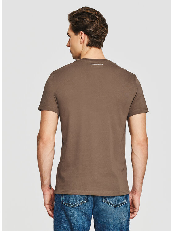Pako Lorente Pako Lorente T-Shirt P26SF-TT-004 Brązowy Regular Fit