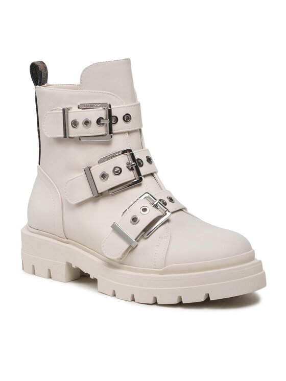 Guess Guess Členková obuv FL7OBI LEA10 Écru