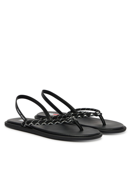 Tommy Jeans Tommy Jeans Sandále Tjw Casual Rope Sandal EN0EN02951 Čierna