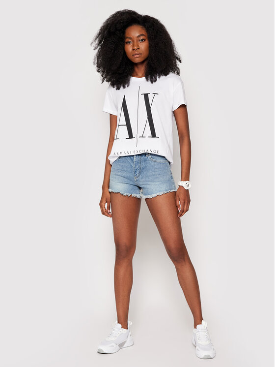 Armani Exchange T-shirt 8NYTCX YJG3Z 5100 Bianco Regular Fit | Modivo.it