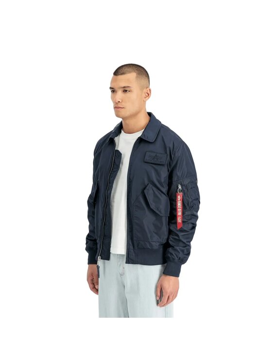Alpha Industries Alpha Industries Bunda pro přechodné období AI.266101 Tmavomodrá Slim Fit