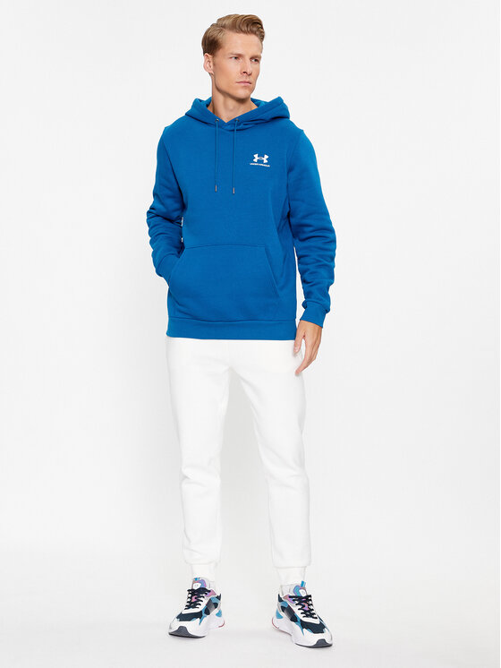 Under Armour Under Armour Bluza Ua Essential Fleece Hoodie 1373880 Niebieski Loose Fit