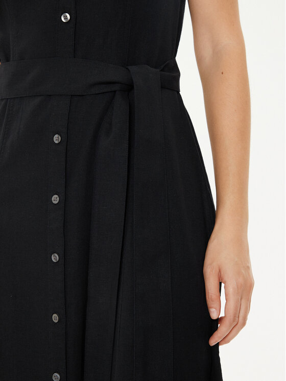Gap Gap Rochie tip cămașă 857655-02 Negru Regular Fit