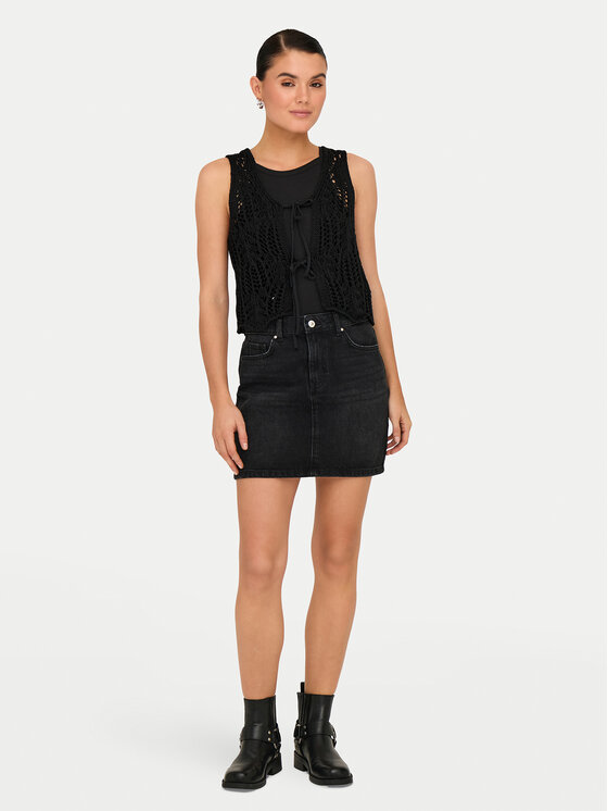ONLY ONLY Top Lizzy 15343882 Negru Regular Fit