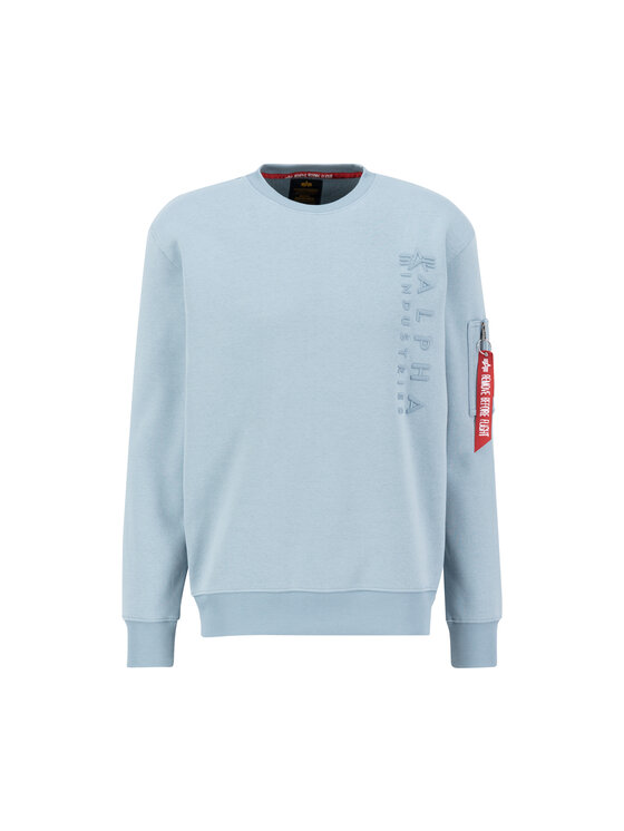 Alpha Industries Alpha Industries Bluza Embroidery Sweatshirt Błękitny Regular Fit