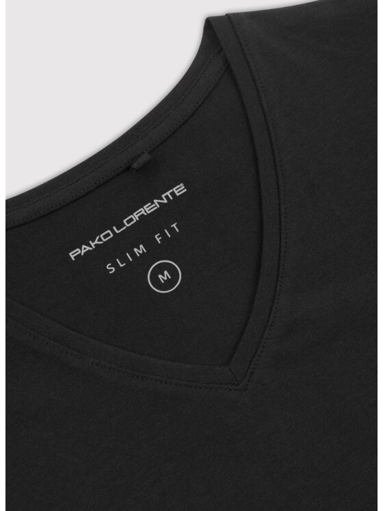 Pako Lorente Pako Lorente T-Shirt P000B-TT-004 Czarny Slim Fit