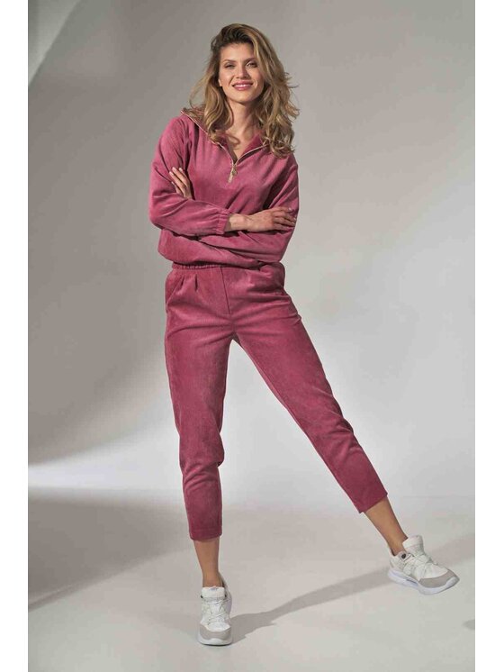 FIGL FIGL Bluza M741 Różowy Loose Fit