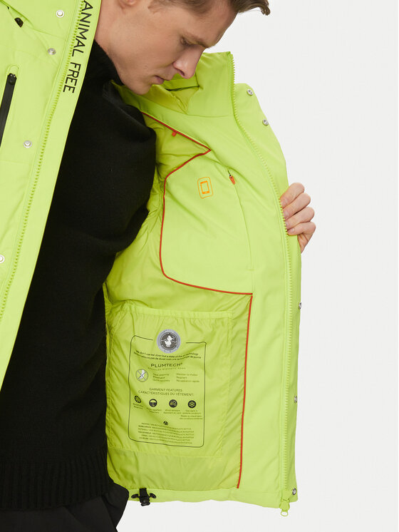 Save The Duck Save The Duck Télikabát P30811M SMEG19 Zöld Regular Fit
