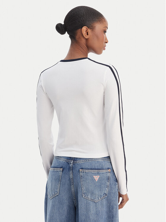 Guess Jeans Guess Jeans Blúzka W6RI17 J1314 Biela Regular Fit