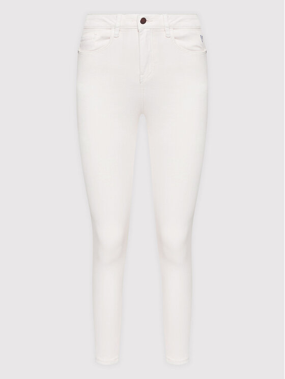 Desigual Desigual Τζιν Basic Core 22SWDD04 Λευκό Skinny Fit