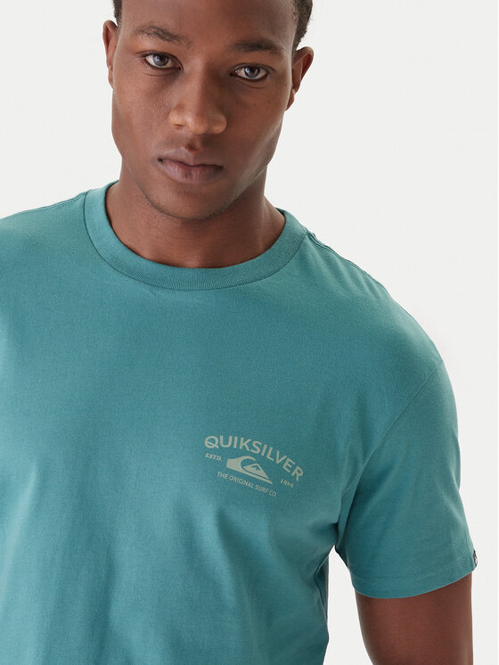 Quiksilver Quiksilver Majica Anchor EQYZT08178 Zelena Regular Fit