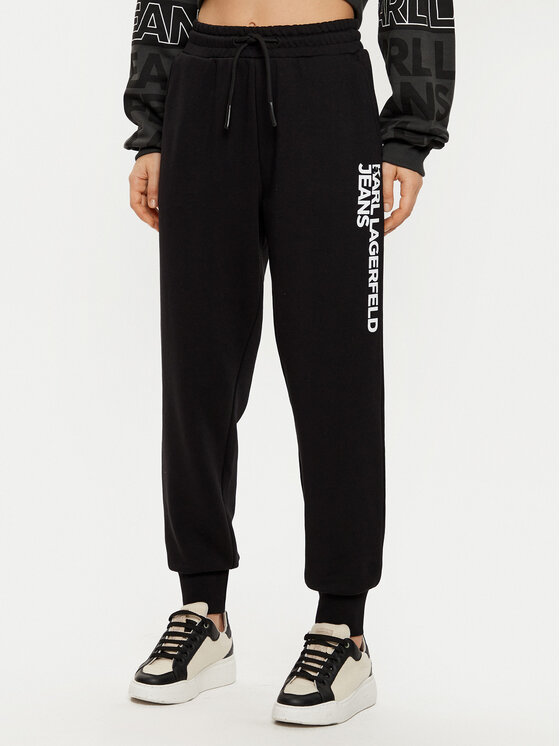 Karl Lagerfeld Jeans Karl Lagerfeld Jeans Pantaloni da tuta A1W10058 Nero Regular Fit