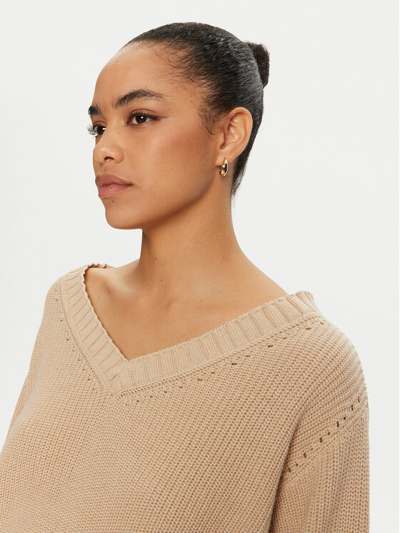 PINKO PINKO Пуловер Spiga 102803 A1KP Бежов Regular Fit