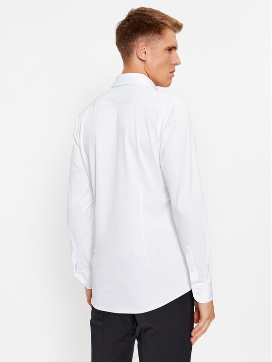 BOSS Boss Marškiniai P-Hank-Spread-C1-222 50503533 Balta Slim Fit