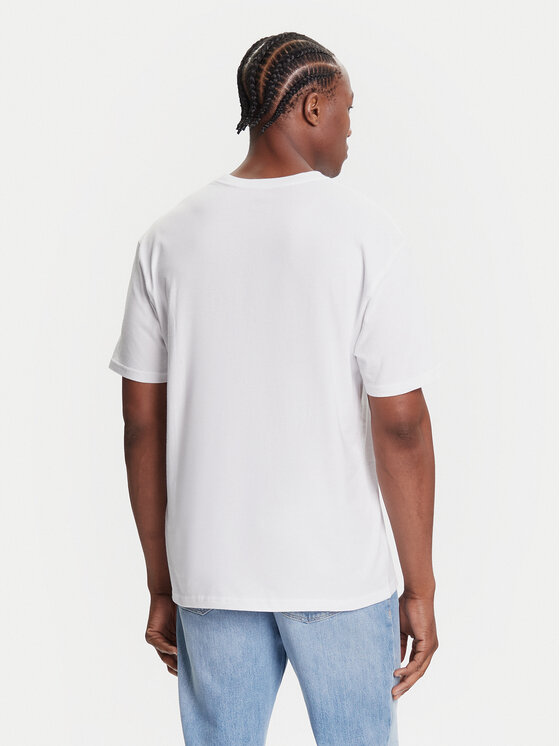 Quiksilver Quiksilver T-Shirt Dna Clicker Tee EQYZT08207 Bílá Comfort Fit