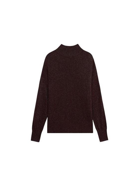 Oltre Oltre Sweter M500E001875N036 Bordowy Regular Fit