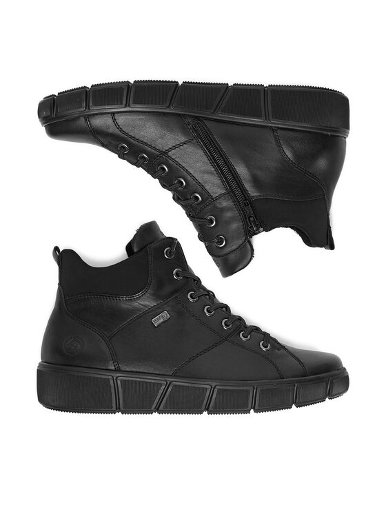 Remonte Remonte Schnürschuhe D1T76-00 Schwarz
