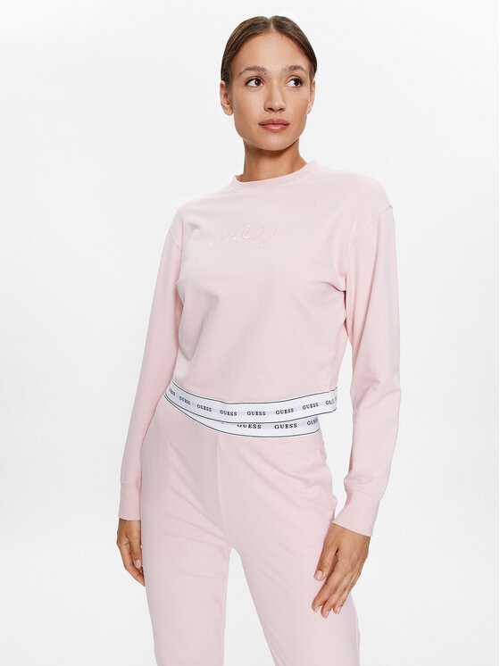 Guess Guess Μπλούζα O3YQ01 KBS91 Ροζ Regular Fit