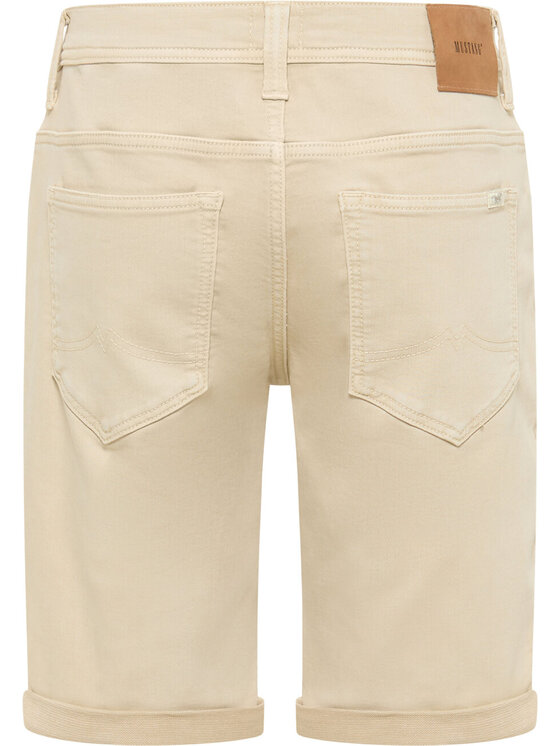 Mustang Mustang Pantaloncini di tessuto CHICAGO SHORTS Z Beige Regular Fit