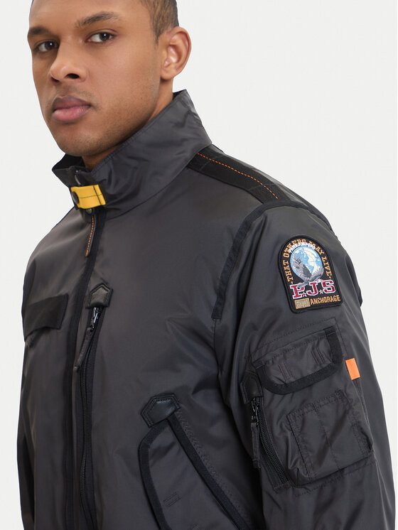 Parajumpers Parajumpers Pārejas jaka Wes 26SMPMJKMA02 Melns Regular Fit