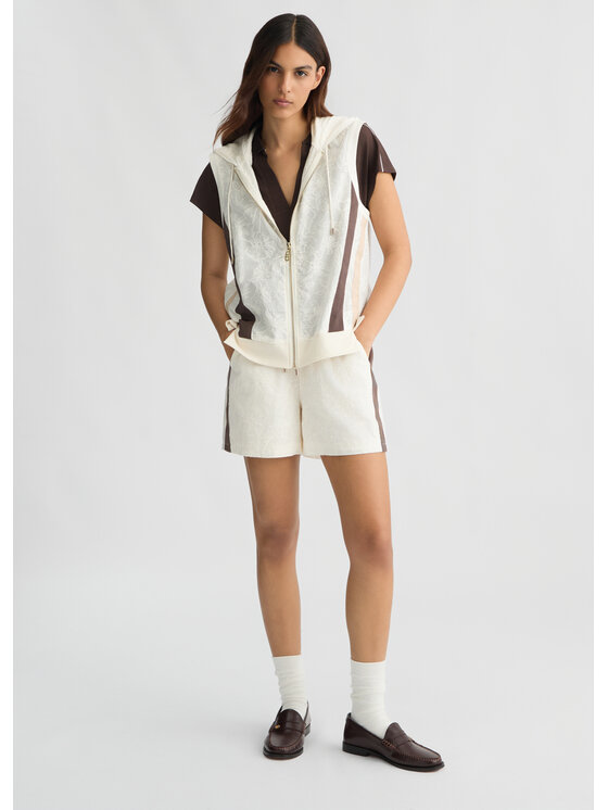 Liu Jo Liu Jo Spodnie materiałowe TA5160TS93010105 Biały Regular Fit