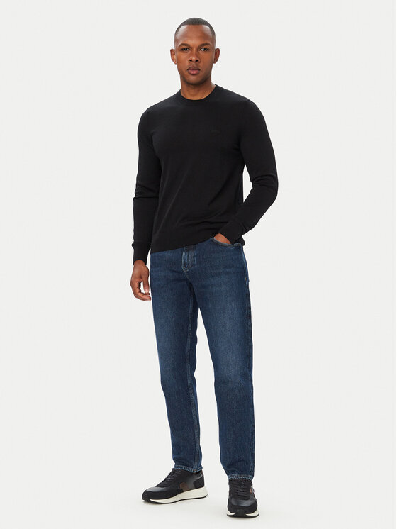BOSS BOSS Svetr Leno 50571914 Černá Regular Fit