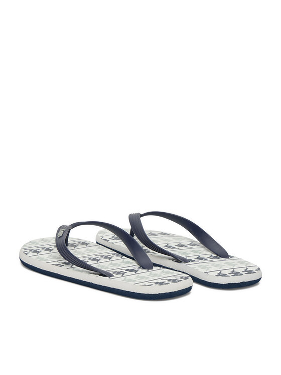 Kappa Kappa Flip flop 371D2UW Blue Marine - White - Grey Lt Lead Bleumarin