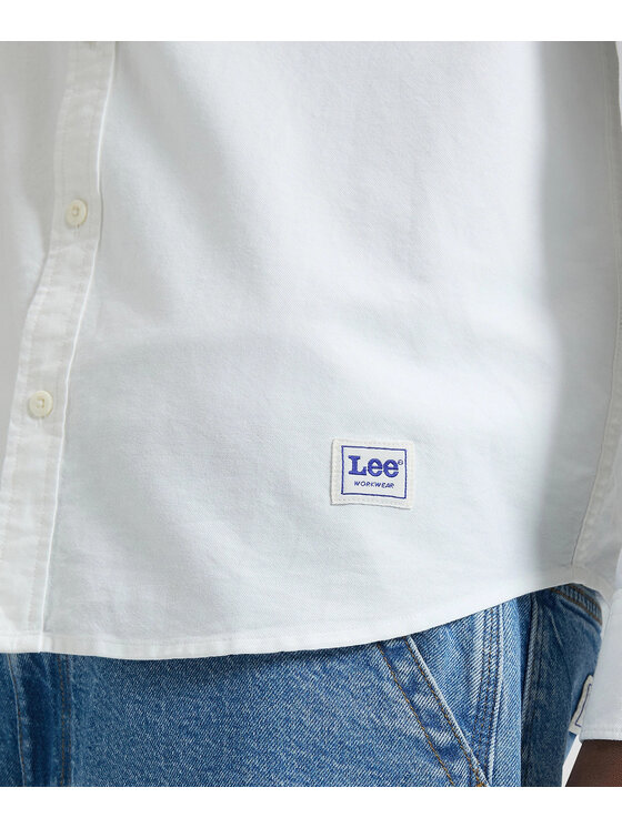 Lee Lee Camicia 112376595 Bianco Regular Fit