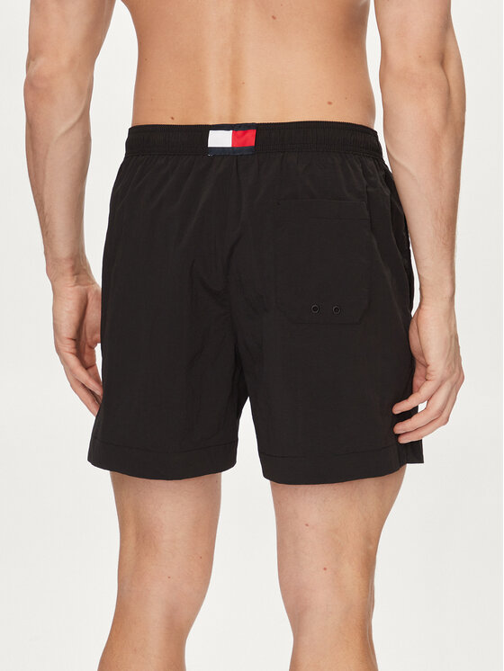 Tommy Hilfiger Tommy Hilfiger Szorty kąpielowe UM0UM03280 Czarny Regular Fit