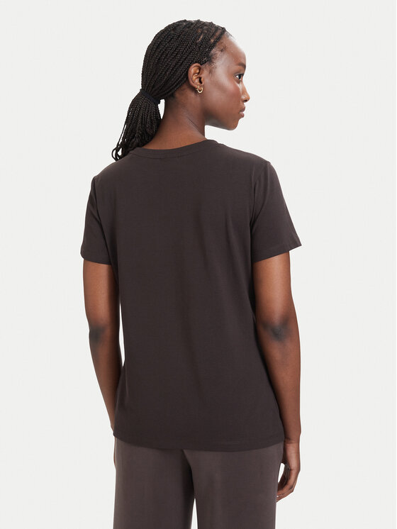 Guess Guess T-Shirt V4YI09 J1314 Brązowy ciemny Regular Fit