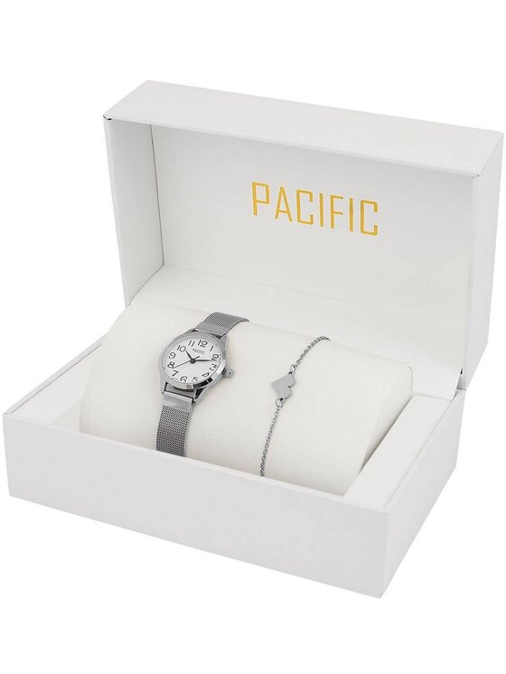 Pacific Pacific Zegarek PC00568 Srebrny