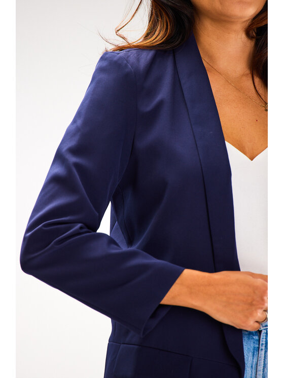 Awama Awama Giacca da abito A621 Blu scuro Basic Fit
