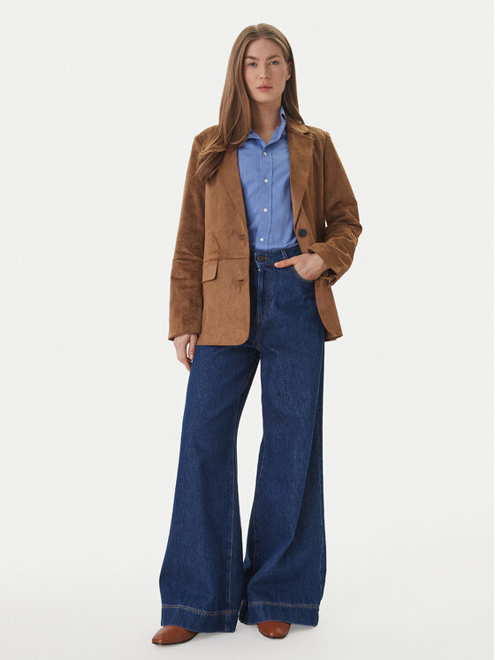 ONLY ONLY Zakó Tulip 15363774 Barna Relaxed Fit