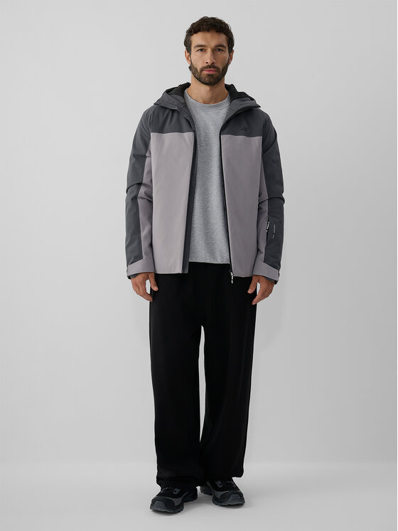 4F 4F Kurtka przejściowa active Szary Regular Fit