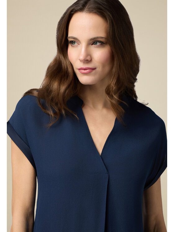 Oltre Oltre Blusa 2449J000672N034 Blu Regular Fit