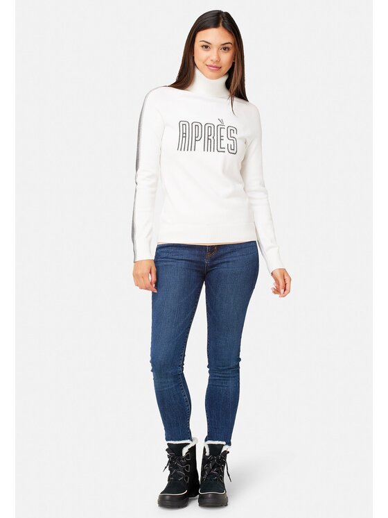 KRIMSON KLOVER KRIMSON KLOVER Sweter Annika Biały Regular Fit