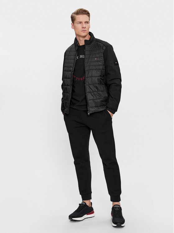 Tommy Hilfiger Tommy Hilfiger Übergangsjacke MW0MW33957 Schwarz Regular Fit