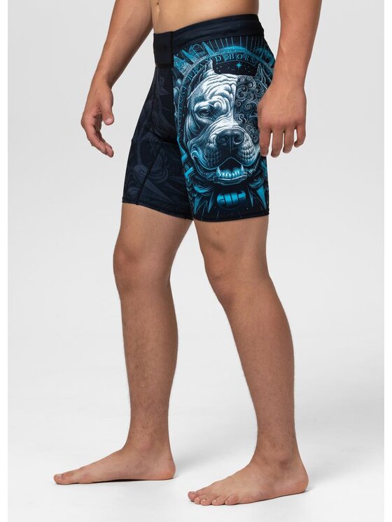 PITBULL PITBULL Szorty sportowe PITBULL WORLD Czarny Regular Fit